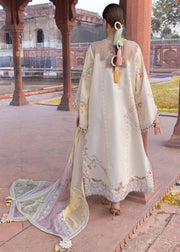 Crimson Flow Embroidered Lawn Unstitched 3Pc Suit D-7A MANIFESTED MEADOWS