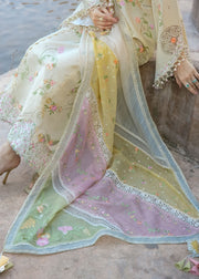 Crimson Flow Embroidered Lawn Unstitched 3Pc Suit D-7A MANIFESTED MEADOWS