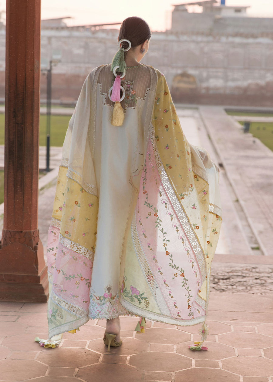 Crimson Flow Embroidered Lawn Unstitched 3Pc Suit D-7A MANIFESTED MEADOWS