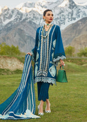 Crimson X Saira Shakira Luxury Lawn Unstitched 3Pc Suit D-7A Medley of Lace