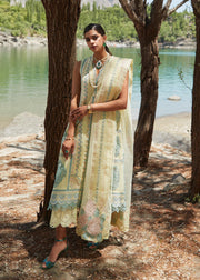 Crimson X Saira Shakira Luxury Lawn Unstitched 3Pc Suit D-7B Medley of Lace