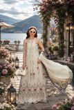 Noor by Saadia Asad Eid Luxe Printkhaas Unstitched 3Pc Suit D-07 Ivory Heritage