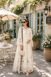 Noor by Saadia Asad Eid Luxe Printkhaas Unstitched 3Pc Suit D-07 Ivory Heritage