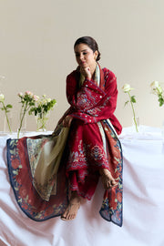 Coco by Zara Shahjahan Embroidered Lawn Unstitched 3Pc Suit D-08 ALBA