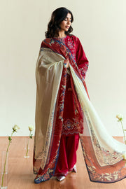 Coco by Zara Shahjahan Embroidered Lawn Unstitched 3Pc Suit D-08 ALBA