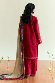 Coco by Zara Shahjahan Embroidered Lawn Unstitched 3Pc Suit D-08 ALBA