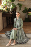 Noor by Saadia Asad Embroidered Linen Unstitched 3Pc Suit D-08A