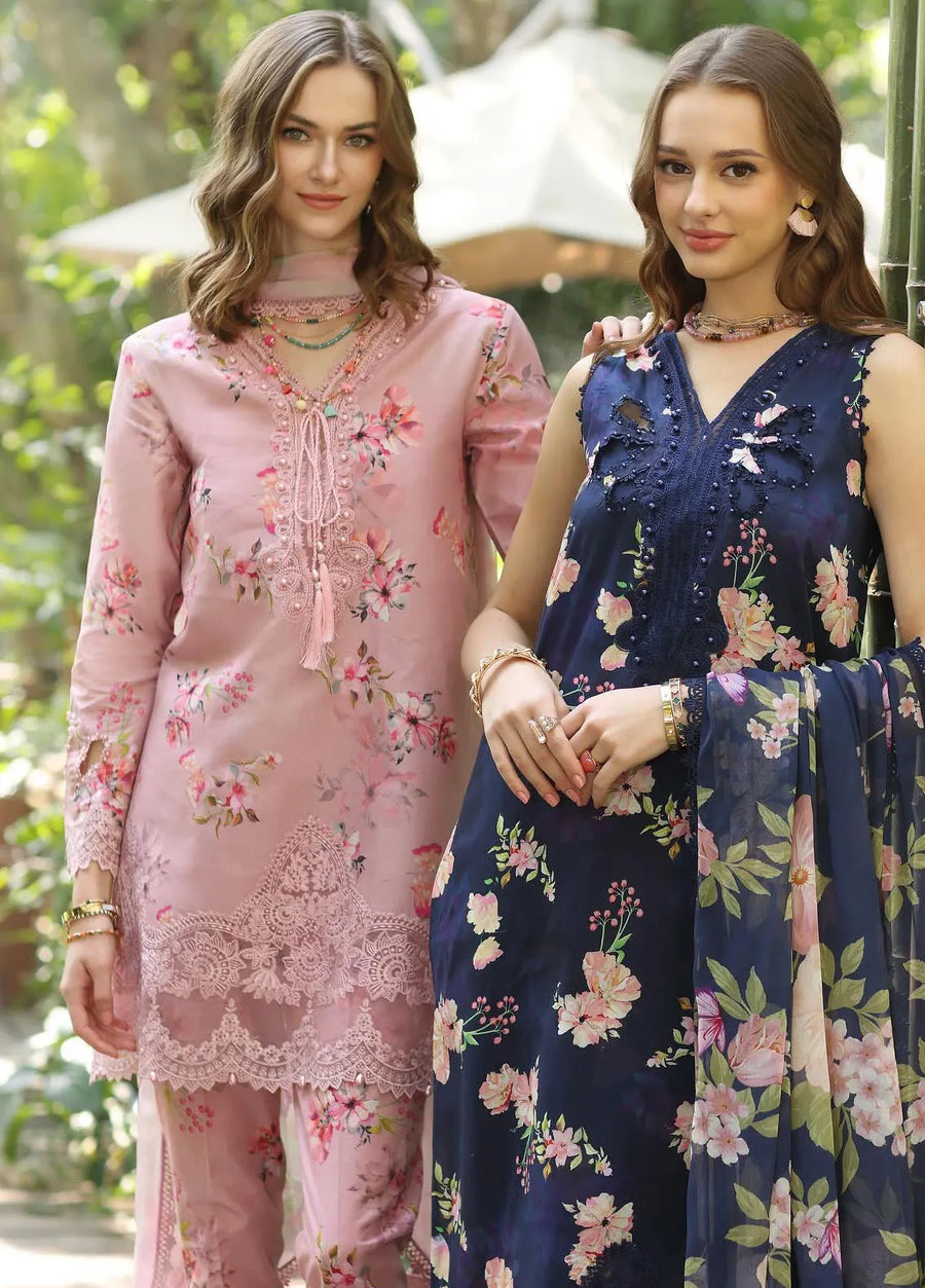 Noor by Saadia Asad Eid Luxe Printedkari Unstitched 3Pc Suit D-08A