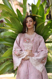 Noor by Saadia Asad Eid Luxury Handwork Laserkari Unstitched 3Pc Suit D-08A