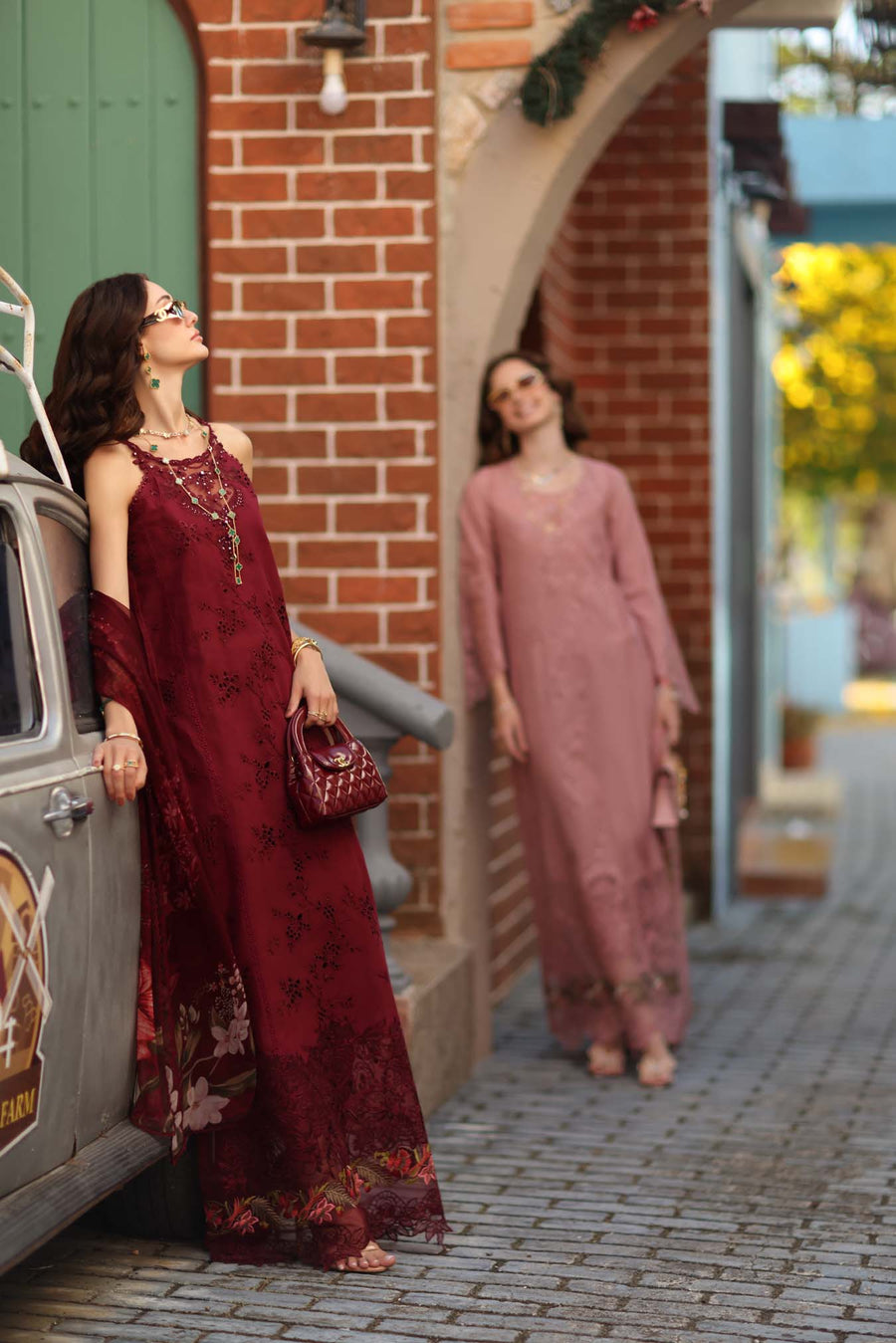 Noor by Saadia Asad Luxe Chikankari Unstitched Lawn 3Pc Suit D8-A