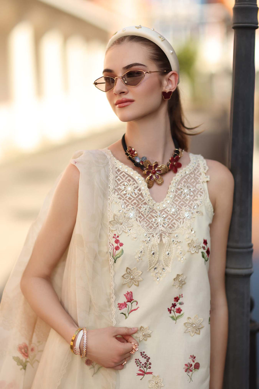 Noor by Saadia Asad Eid Luxe Printkhaas Unstitched 3Pc Suit D-08A