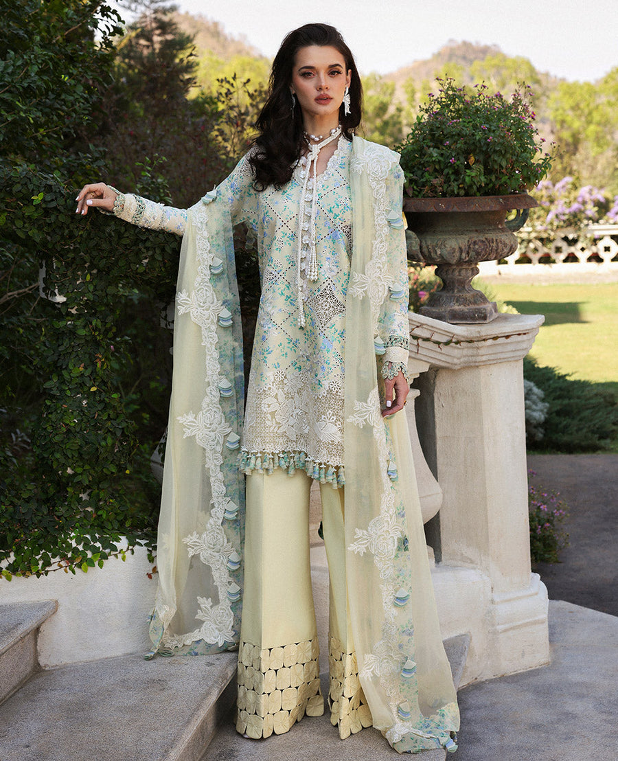 Republic WomensWear Kalani Embroidered Lawn Unstitched 3Pc Suit D8-A - Zuri