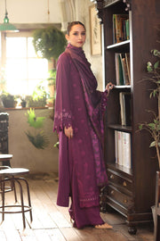 Noor by Saadia Asad Embroidered Linen Unstitched 3Pc Suit D-08B