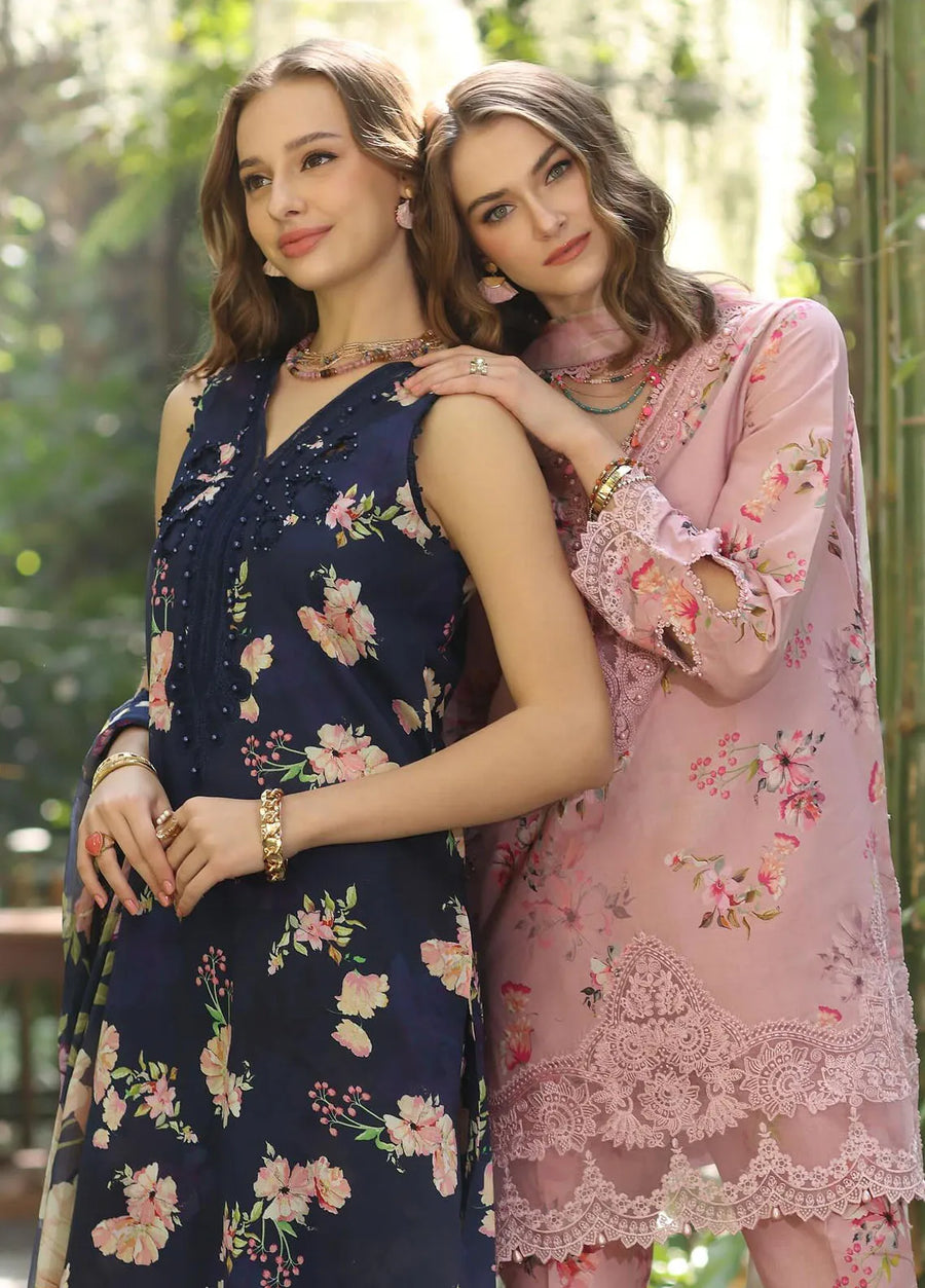 Noor by Saadia Asad Eid Luxe Printedkari Unstitched 3Pc Suit D-08B