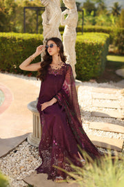 Noor by Saadia Asad Luxury Eid Handwork Schiffli Laserkari Unstitched Suit D08-B Selene
