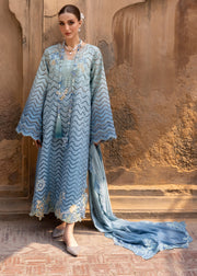 Crimson Flow Embroidered Lawn Unstitched 3Pc Suit D-8A OMBRE LOVE