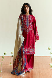 Coco by Zara Shahjahan Embroidered Lawn Unstitched 3Pc Suit D-08 ALBA