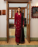 Republic Womenswear Rosalee Unstitched Khaddar 3Pc Suit D-08 Oleanna