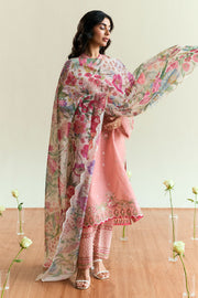 Coco by Zara Shahjahan Embroidered Lawn Unstitched 3Pc Suit D-09 SABLE