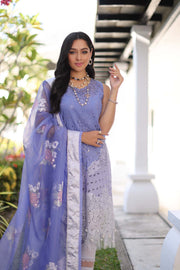 Noor by Saadia Asad Luxury Chikankari Lawn Unstitched 3Pc Suit D-09B