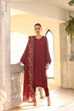 Noor by Saadia Asad Embroidered Linen Unstitched 3Pc Suit D-09B