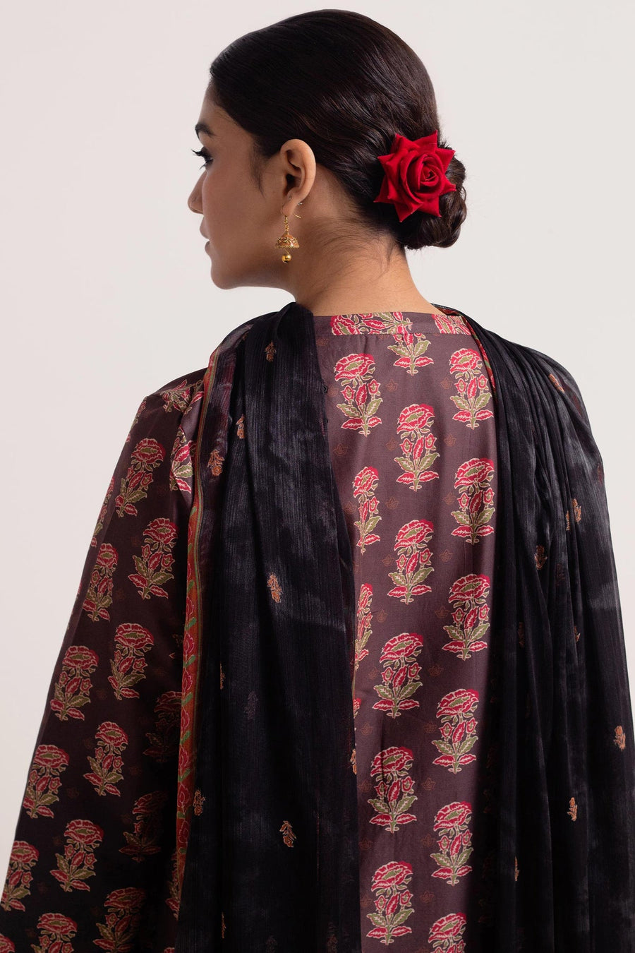 Coco by Zara Shahjahan Printed Lawn Unstitched 3Pc Suit D-09 SURKH
