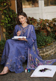 Noor by Saadia Asad Luxury Eid Schiffli Laserkari Unstitched Suit D9 -Tropical indigo