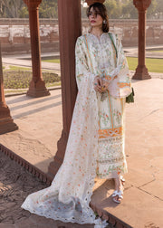 Crimson Flow Embroidered Lawn Unstitched 3Pc Suit D-9A SUN-KISSED LETTER