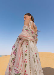 Crimson Flow Embroidered Lawn Unstitched 3Pc Suit D-9B Once Upon A Flower