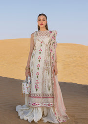 Crimson Flow Embroidered Lawn Unstitched 3Pc Suit D-9B Once Upon A Flower