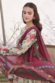 Feathers Premium Printed Lawn Unstitched 3Pc Suit DAENERYS-FT358