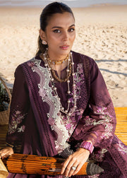 Saira Shakira Embroidered Luxury Lawn Unstitched 3Pc Suit DAHLIA-B