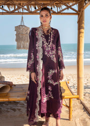 Saira Shakira Embroidered Luxury Lawn Unstitched 3Pc Suit DAHLIA-B