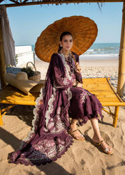 Saira Shakira Embroidered Luxury Lawn Unstitched 3Pc Suit DAHLIA-B