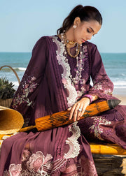 Saira Shakira Embroidered Luxury Lawn Unstitched 3Pc Suit DAHLIA-B