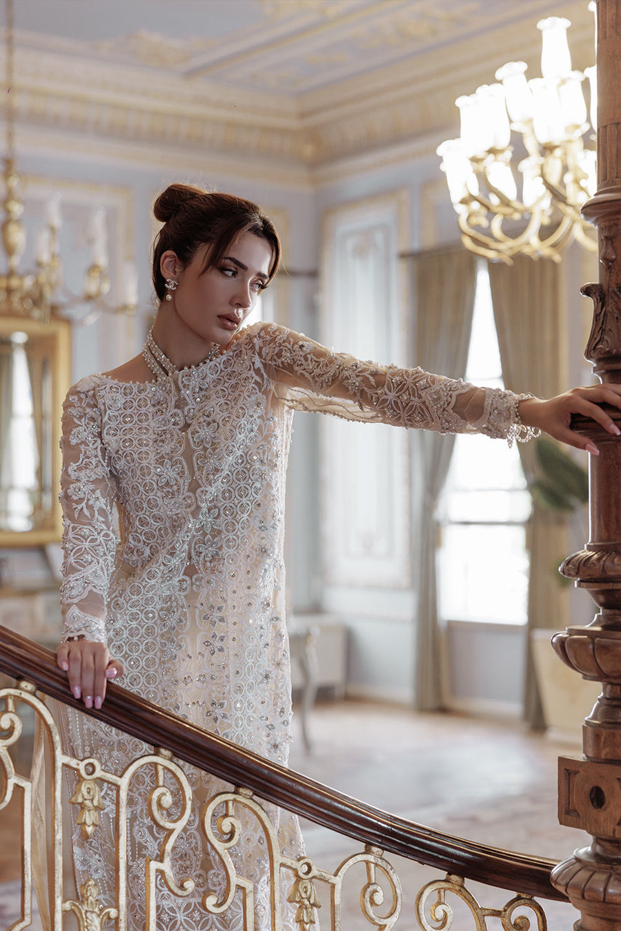Lumiere By Saira Rizwan Embroidered Organza Unstitched 3Pc Suit SR-04
