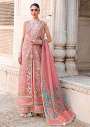 Saira Shakira Embroidered Organza Unstitched 3Pc Suit - DAPHNE