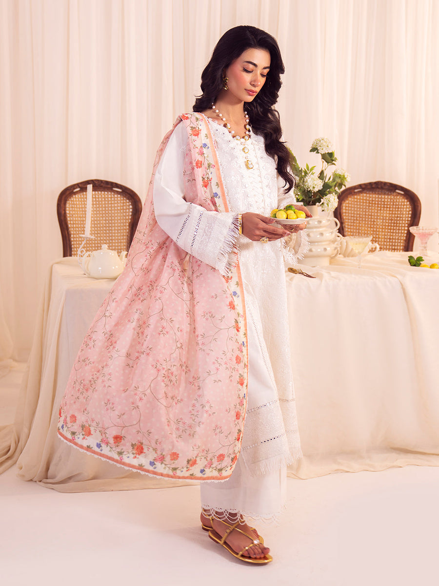 Faiza Faisal Celine Unstitched Lawn 3Pc Suit FNF-SS25-0408 DARIA