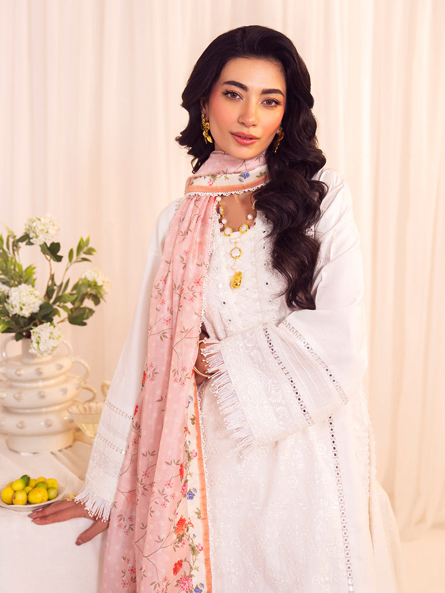 Faiza Faisal Celine Unstitched Lawn 3Pc Suit FNF-SS25-0408 DARIA