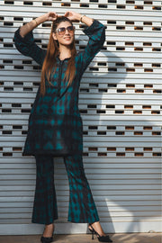 Feathers Premium Printed Lawn Unstitched 2Pc Suit DARK NIGHT-FT516