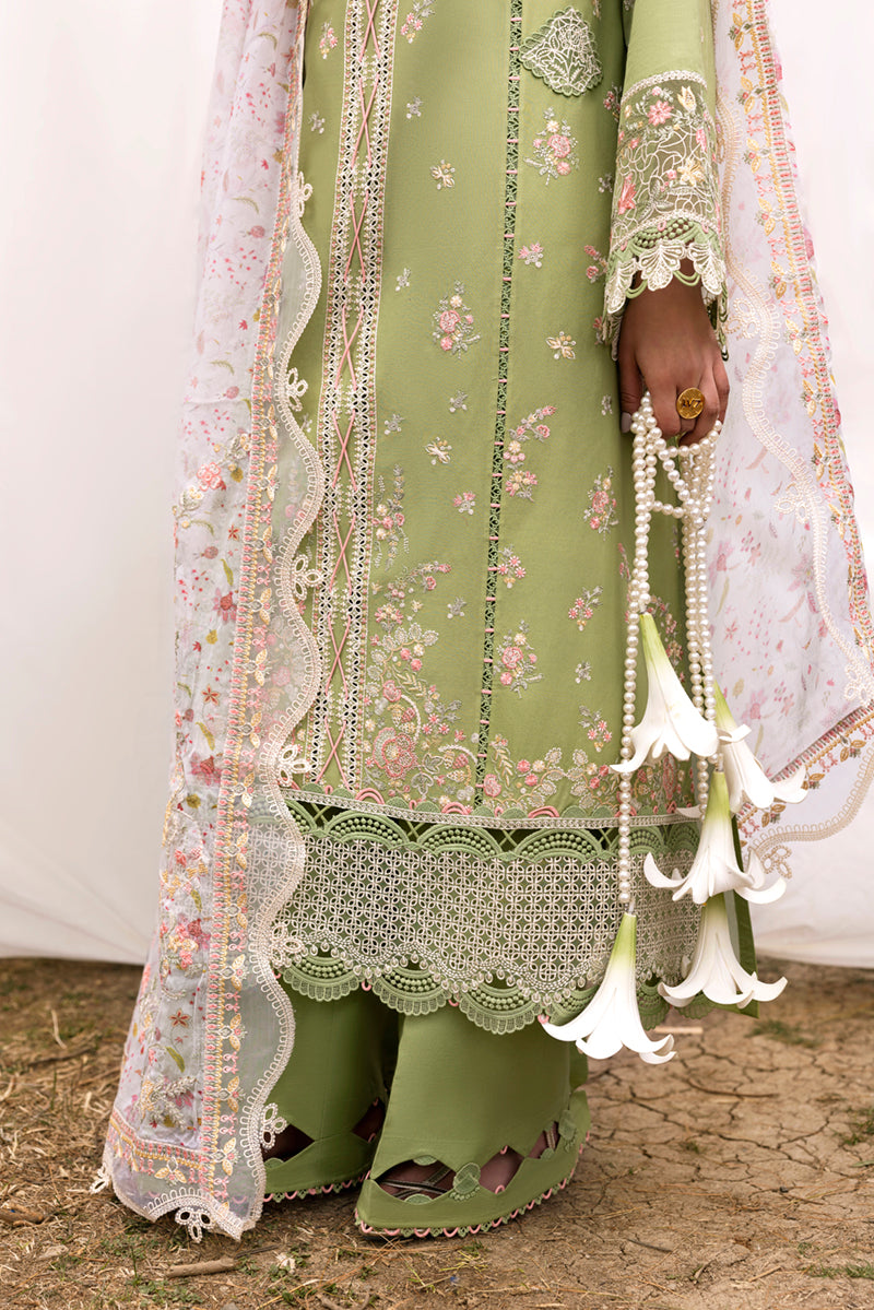 Qalamkar Qlinekari Embroidered Lawn Unstitched 3Pc Suit DC-01 Lovisa