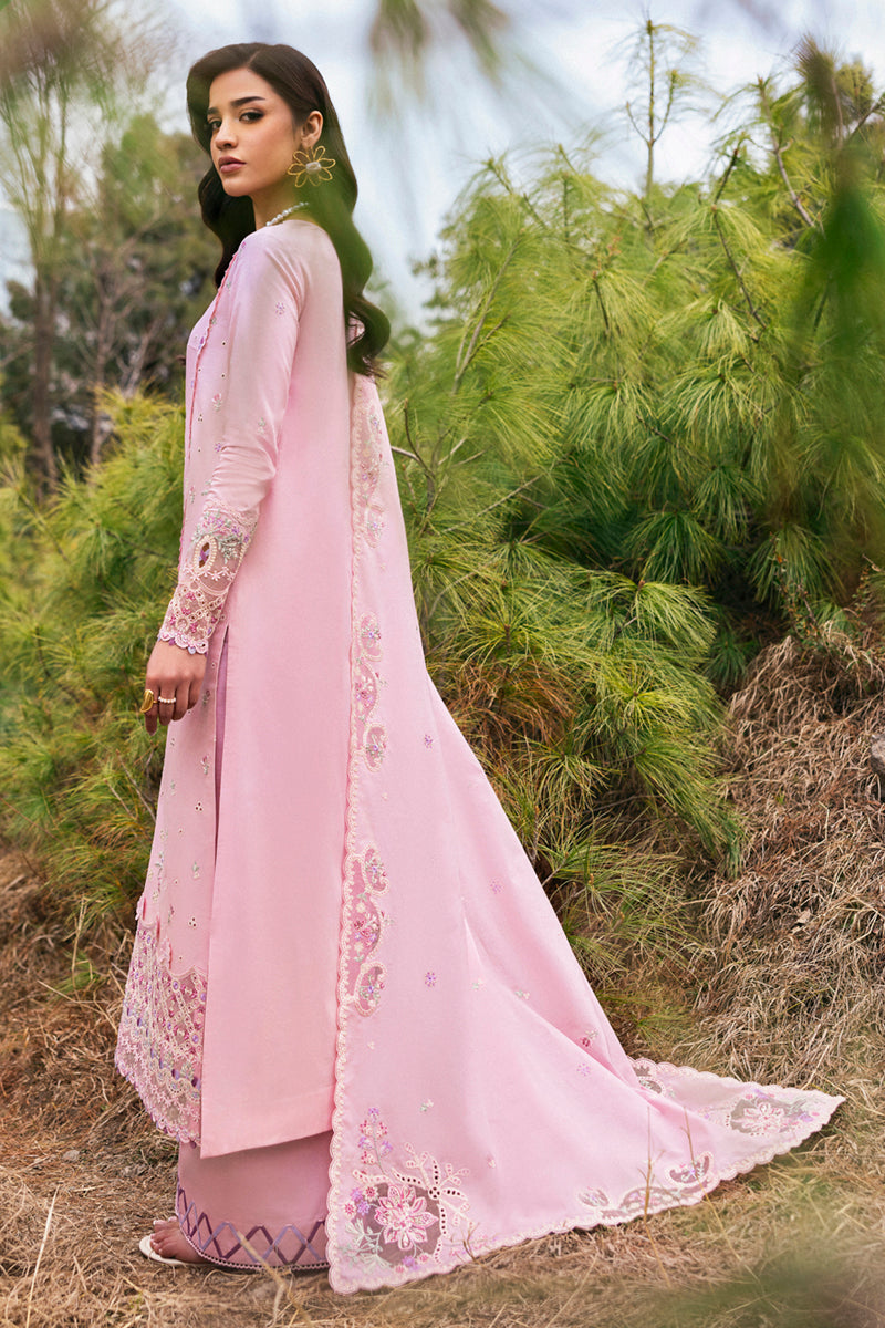 Qalamkar Qlinekari Embroidered Lawn Unstitched 3Pc Suit DC-02 Freja
