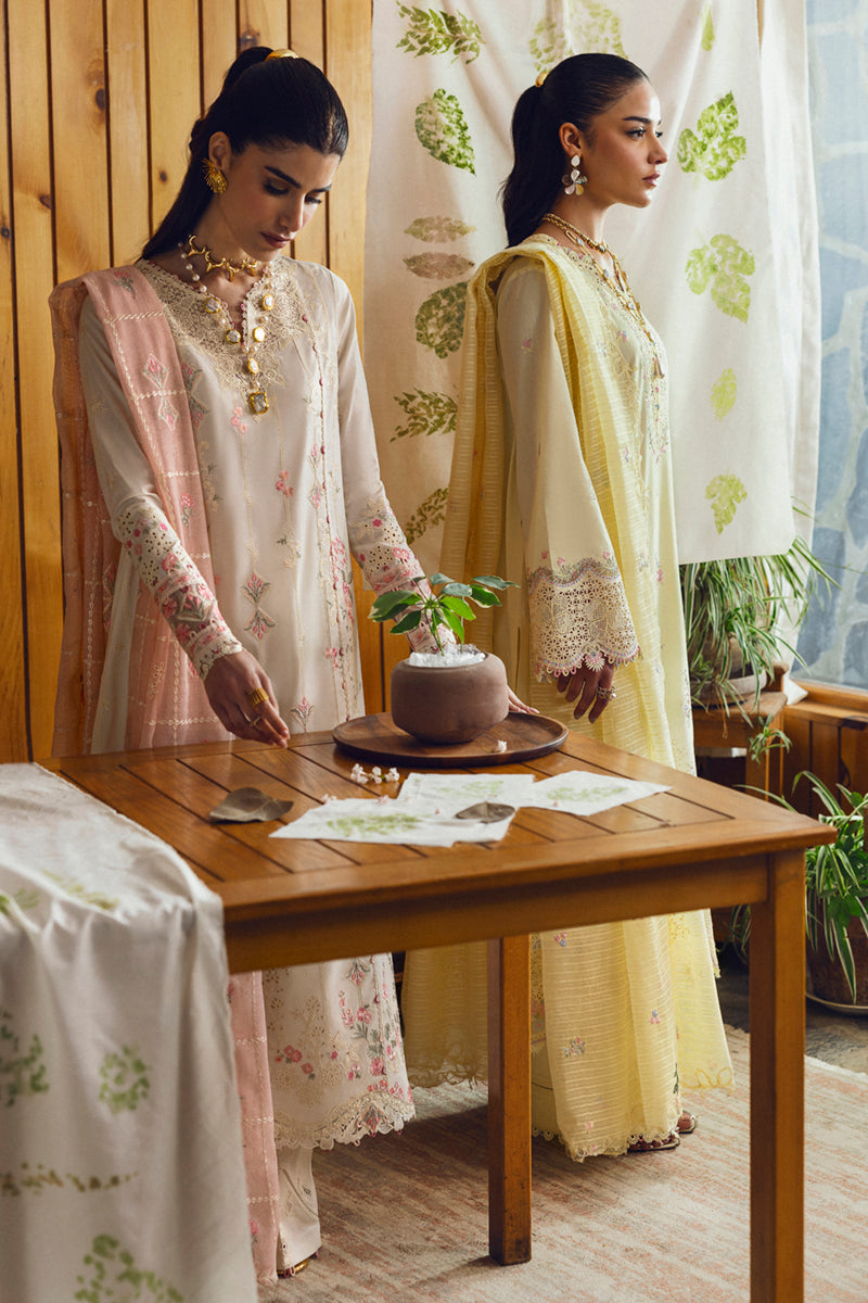Qalamkar Qlinekari Embroidered Lawn Unstitched 3Pc Suit DC-04 Keva