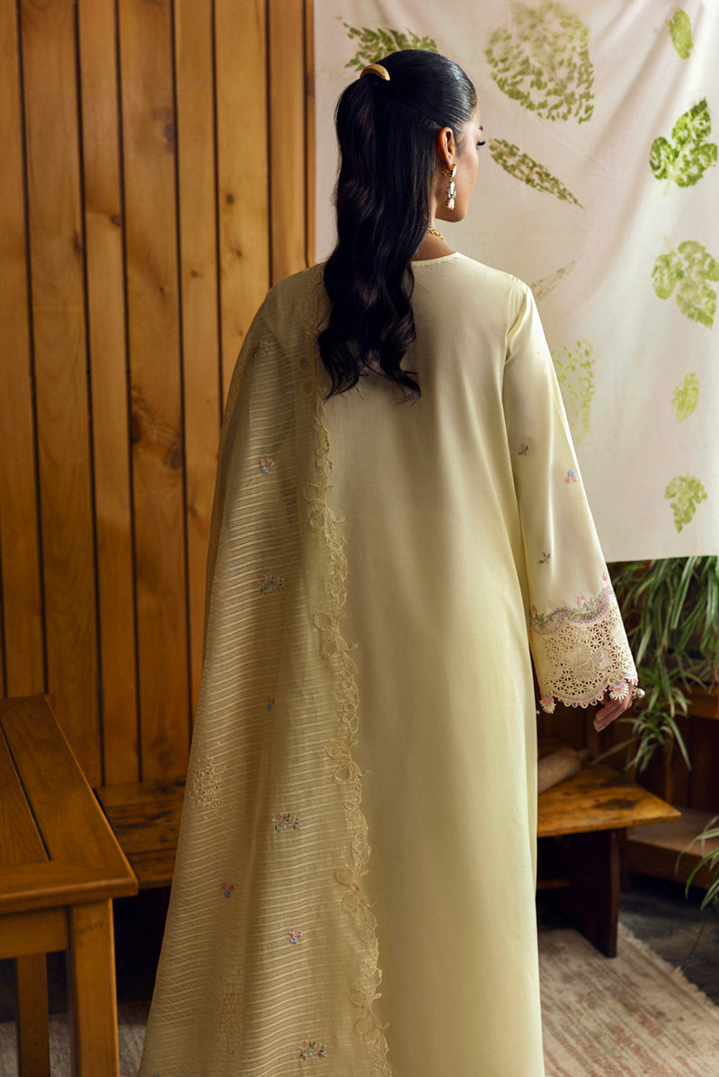 Qalamkar Qlinekari Embroidered Lawn Unstitched 3Pc Suit DC-04 Keva