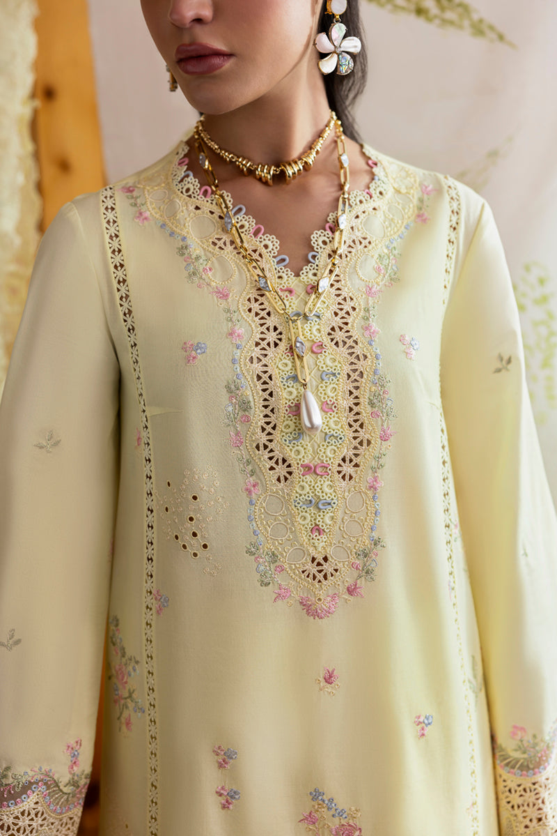 Qalamkar Qlinekari Embroidered Lawn Unstitched 3Pc Suit DC-04 Keva
