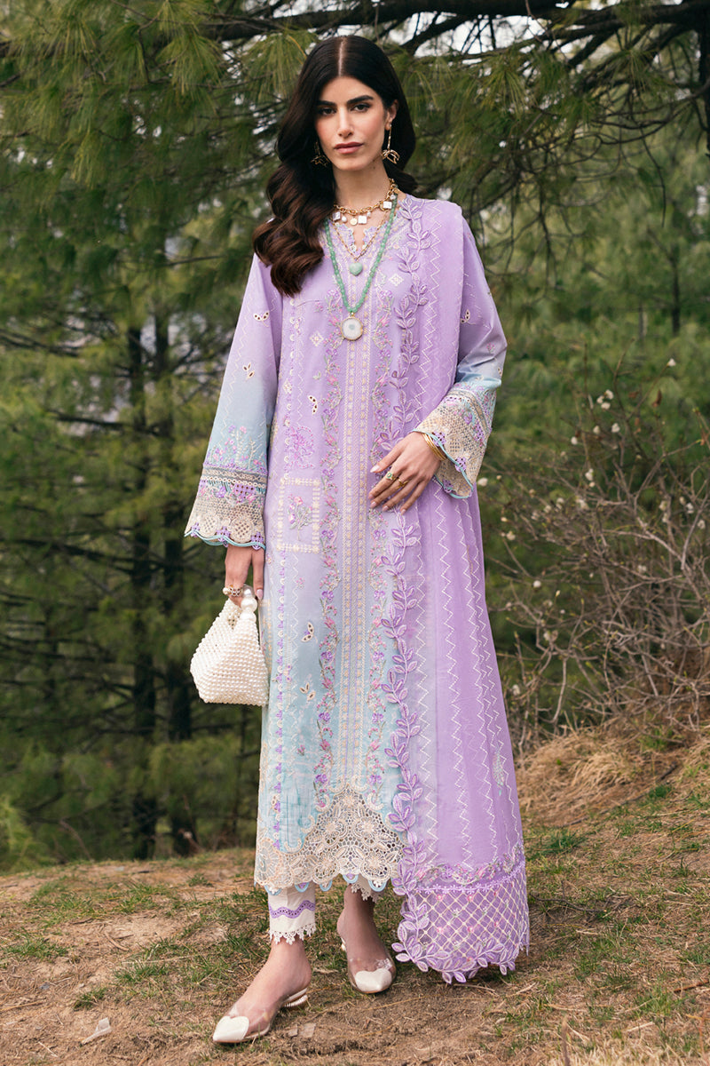 Qalamkar Qlinekari Embroidered Lawn Unstitched 3Pc Suit DC-05 Clio