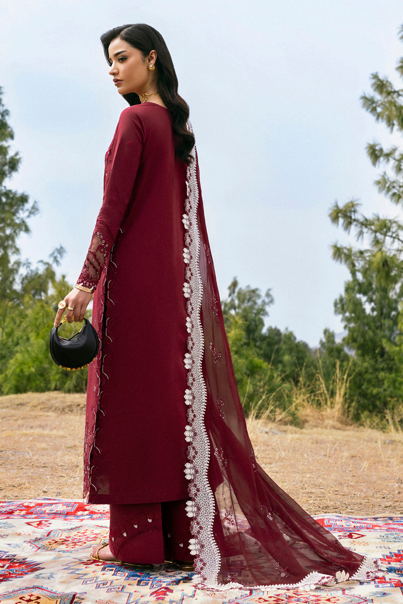 Qalamkar Qlinekari Embroidered Lawn Unstitched 3Pc Suit DC-06 Aila