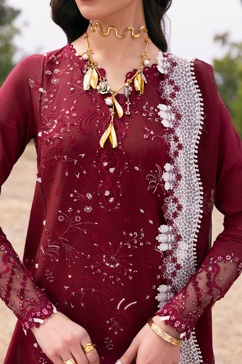 Qalamkar Qlinekari Embroidered Lawn Unstitched 3Pc Suit DC-06 Aila