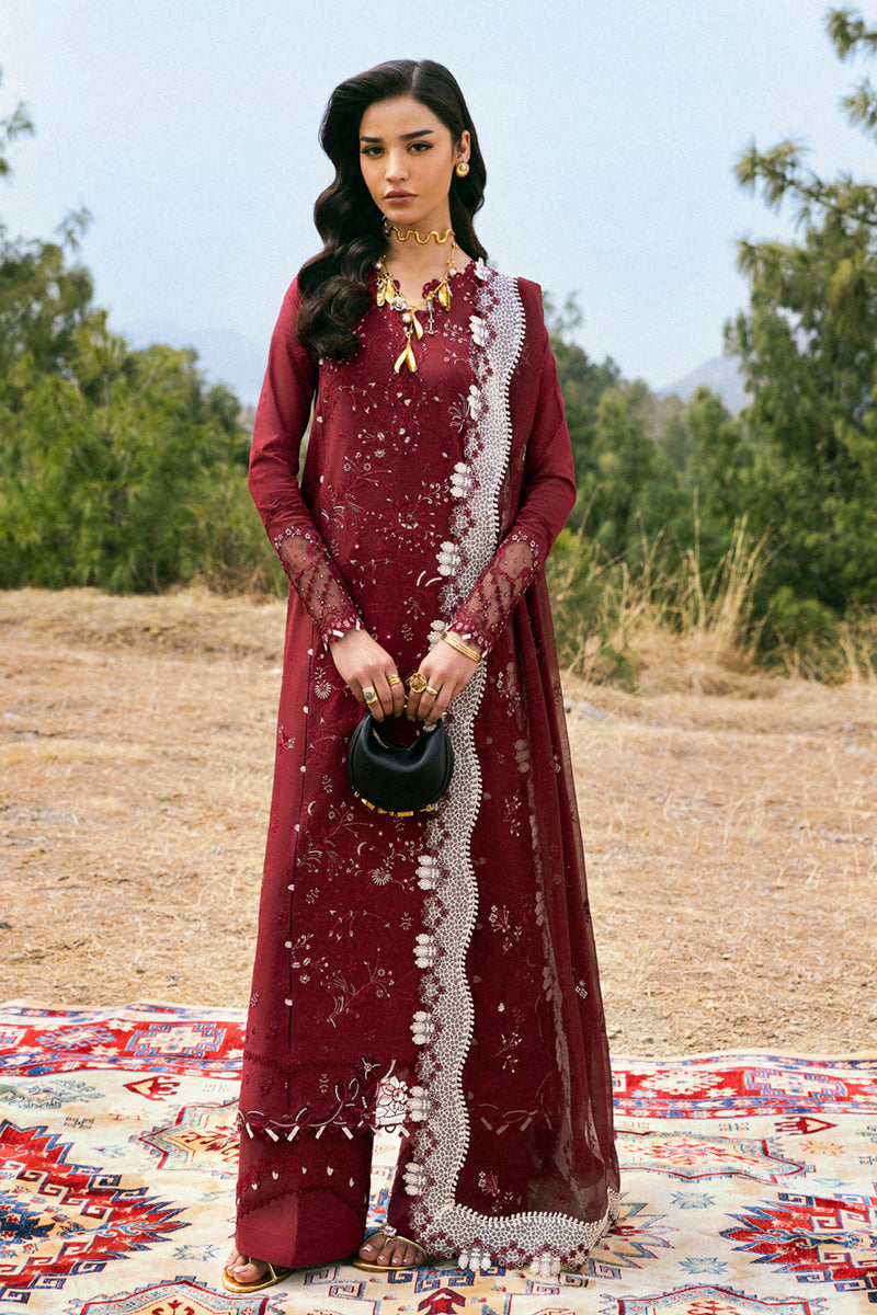 Qalamkar Qlinekari Embroidered Lawn Unstitched 3Pc Suit DC-06 Aila
