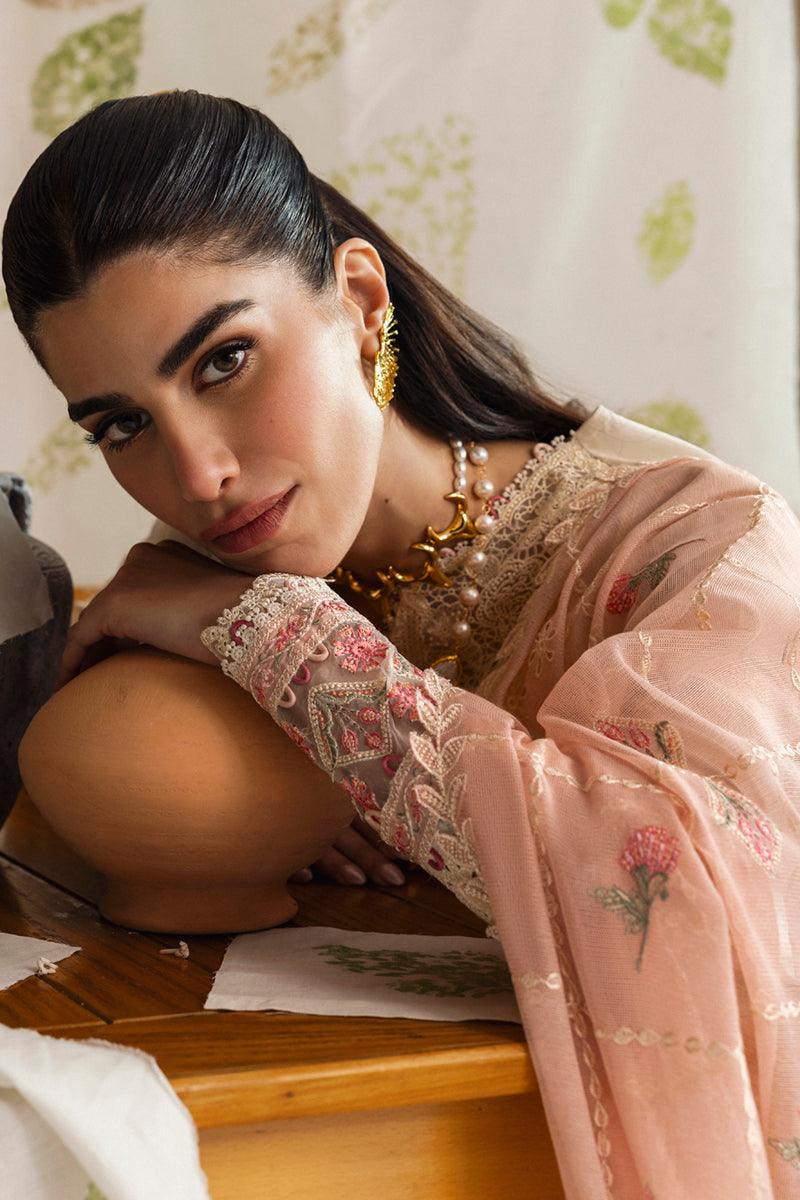 Qalamkar Qlinekari Embroidered Lawn Unstitched 3Pc Suit DC-07 Tyrah
